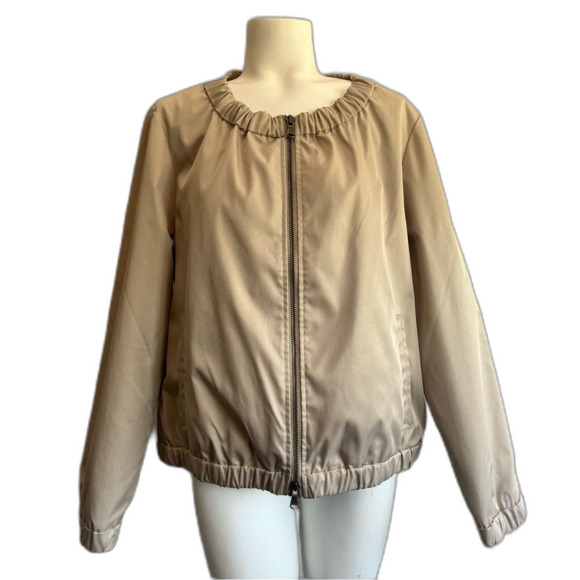 Chico’s Lined Windbreaker Jacket 2 L Large - Picture 1 of 8